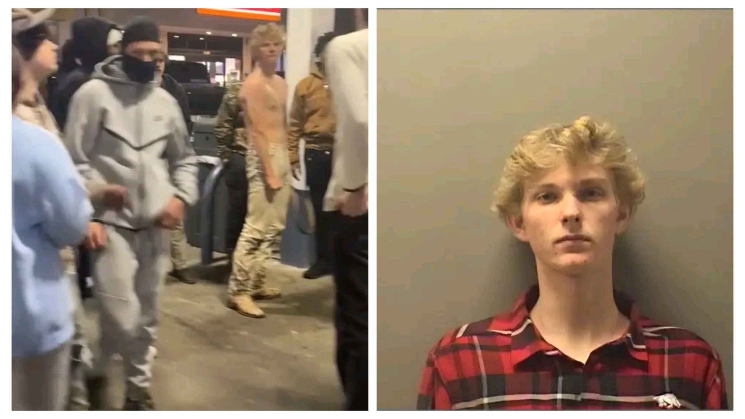 VIDEO: Cooper Riley Camferdam arrested after he jumped on a man at Circle K  gas station - Kossyderricksblog