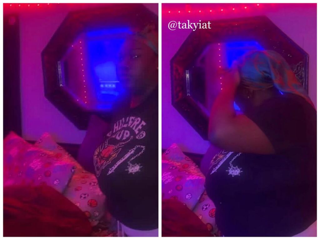 VIDEO: Charity Gary caught her son with a 21-year-old woman, Davenport Ma’kaia Quinshunna JAQUET