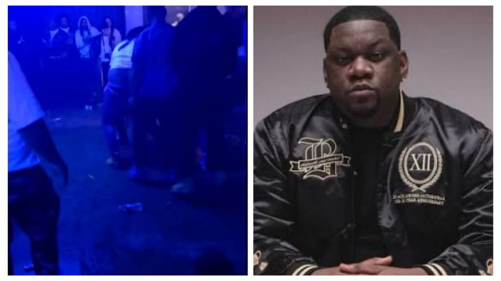 Moment showed when a man got jumped before 9 got killed during Jermaine “DJ Fresh” Tandy with Los Losos birthday party celebration in Riverfront Live, Cincinnati