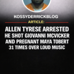 $500K bond for suspect, Allen Tyrese, who shot Giovanni McVicker and pregnant Maya Tobert 31 times over loud music