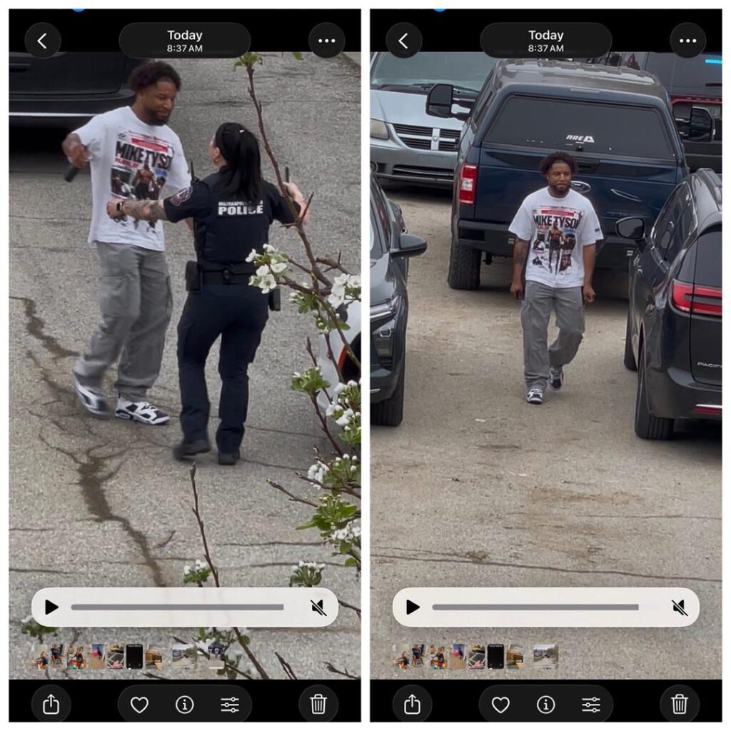 Dejoure Mercer smiling as he returns to police officer job after he killed Sean Dreasjon Reed