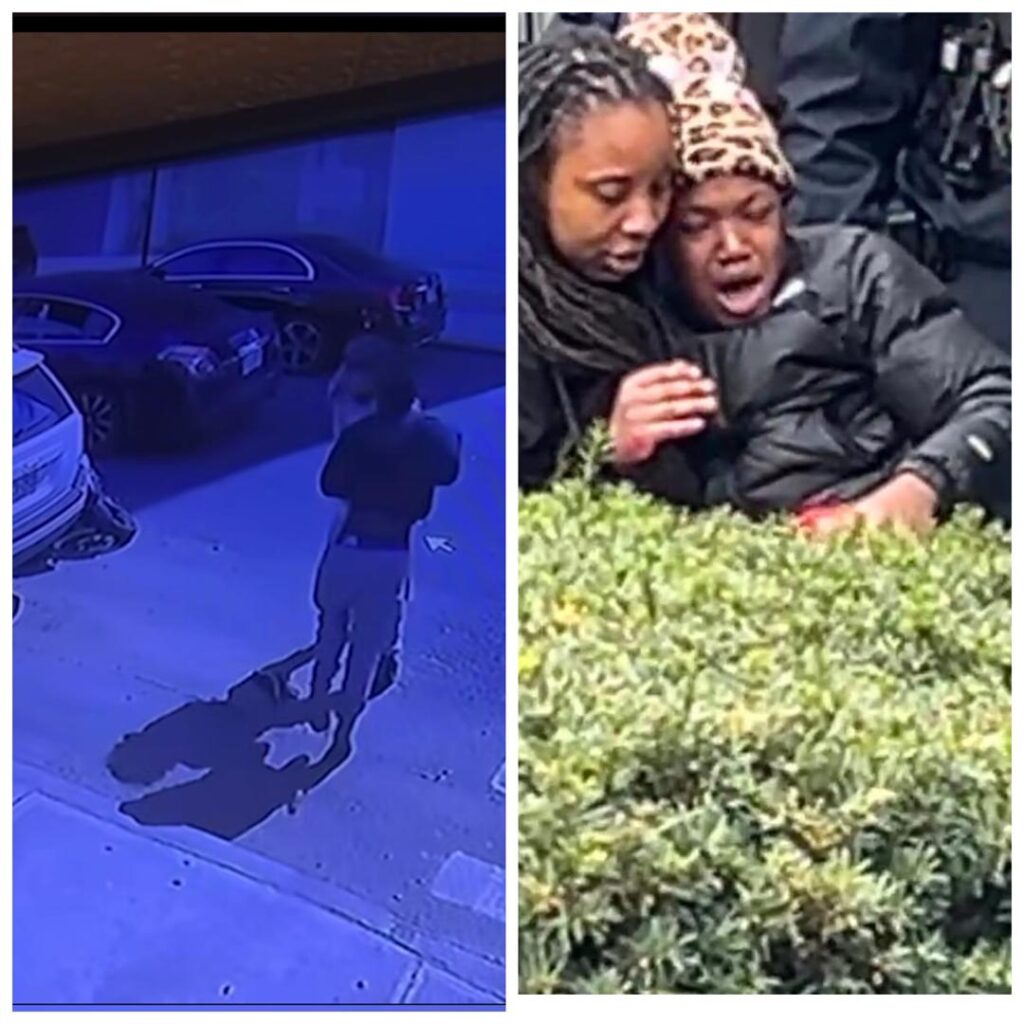 VIDEO: Car knocked down suspects while fleeing on motorbike after they shot at Davonn Wooten 8-year-old daughter and babymama on 35th & Rhodes