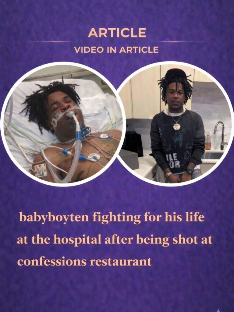 VIDEO: NBA Affiliate, BabyboyTen, is currently stable at the hospital after being shot at Confessions