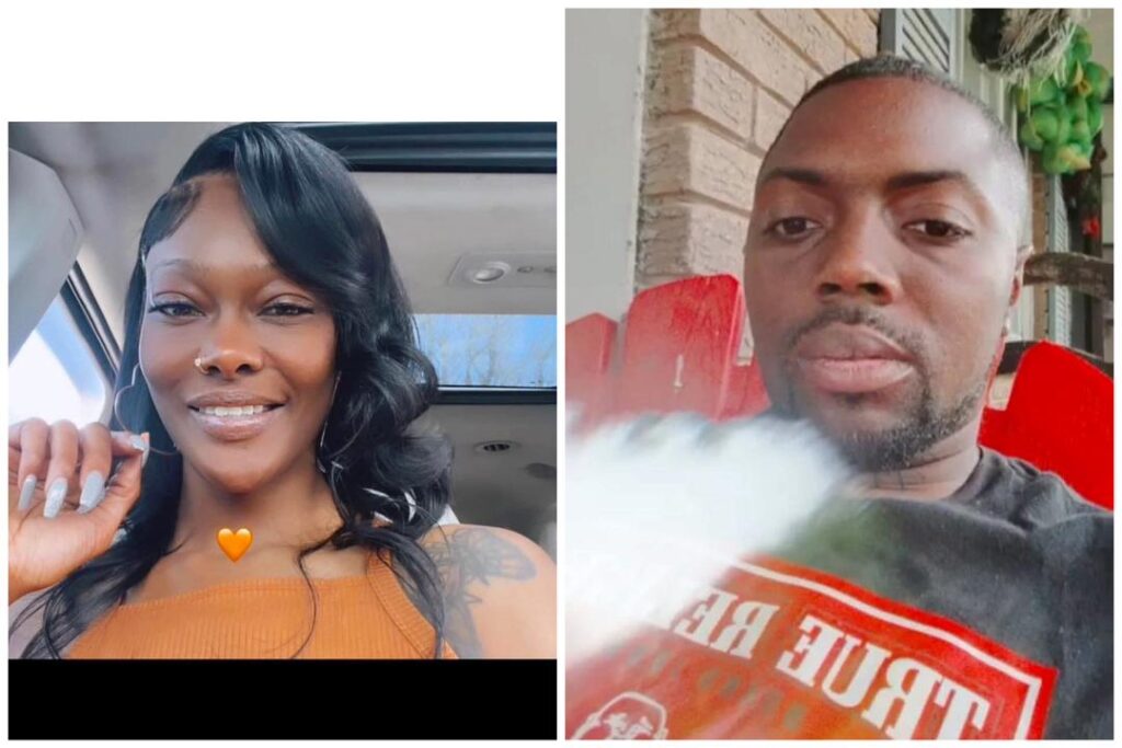 VIDEO: Tacarra Johnson on the run after her boyfriend with LeMario Brossie shot each other dead on Fb live over a phone and $100