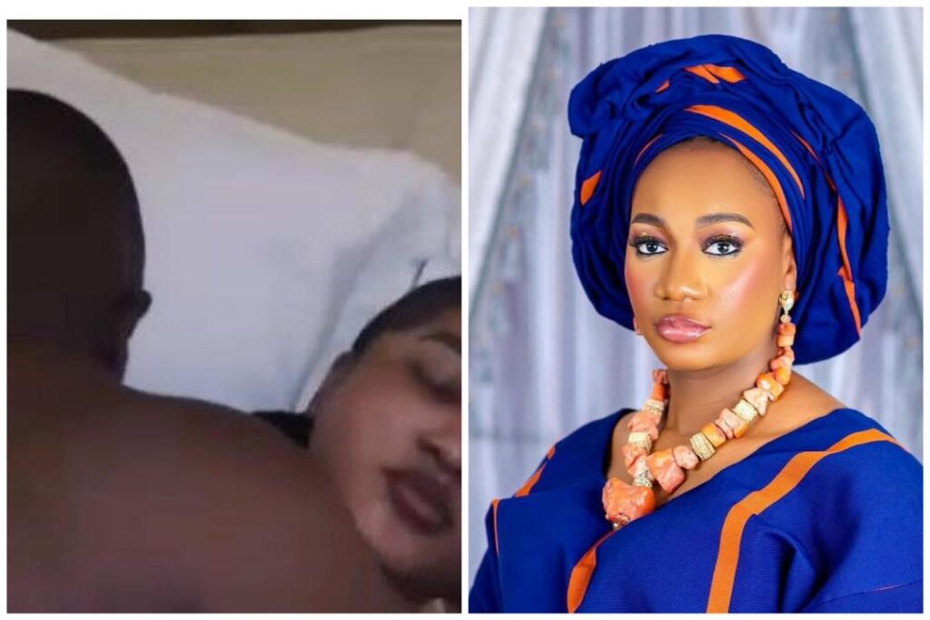 VIDEO: Sisi Alagbo with engineer husband, Akeem, involved in threesome sextape