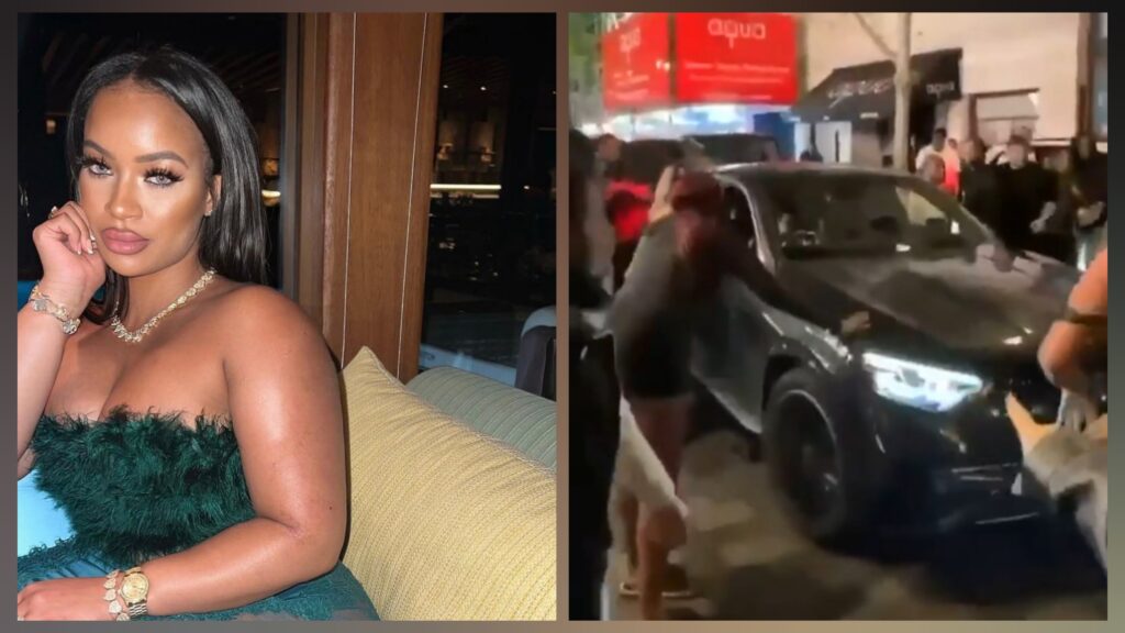 VIDEO: Klaudiaglam is currently at the hospital after being rammed into by RielleUK with her Mercedes Benz in Mayfair club