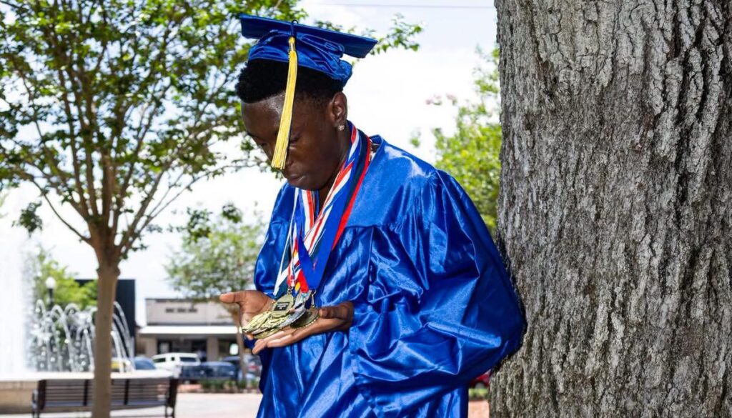Jordan Tarver won’t be able to walk at the graduation after being harassed by some boys over a girl in Auburndale High School