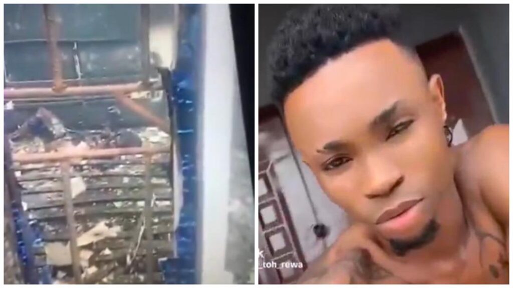 VIDEO: Gay pornstar, Bobo Toh Rewa Arewa, burnt alive by his brother in Ikorodu