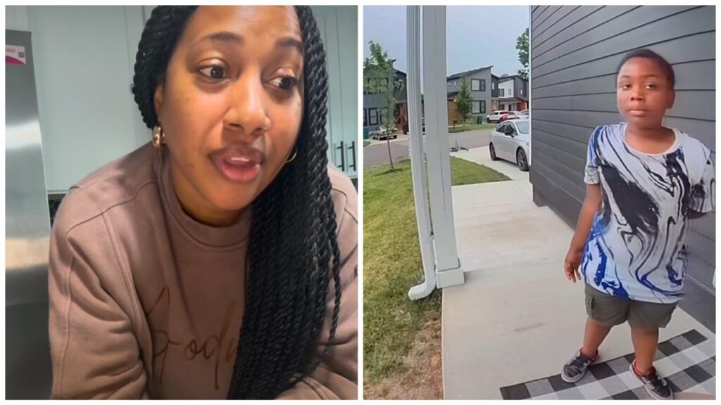 VIDEO: Woman, Miss Ari3, speaks after she gave a boyy, Jacquez, a bag of Cheetos after he politely requested for BBQ food he saw them grilling