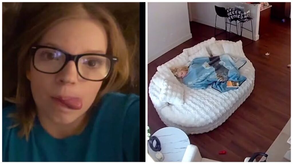 Nanny, Faith Bennett, demands full payment despite footage captured how she shd sleeping on a couch before police arrive