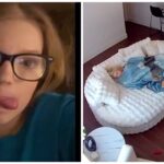 Nanny, Faith Bennett, demands full payment despite footage captured how she shd sleeping on a couch before police arrive