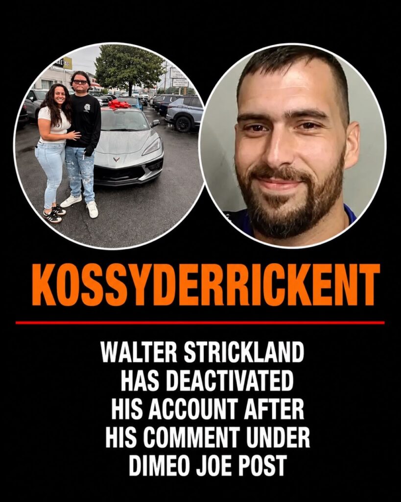 Walter Strickland has deactivated his account after his comment under Dimeo Joe post