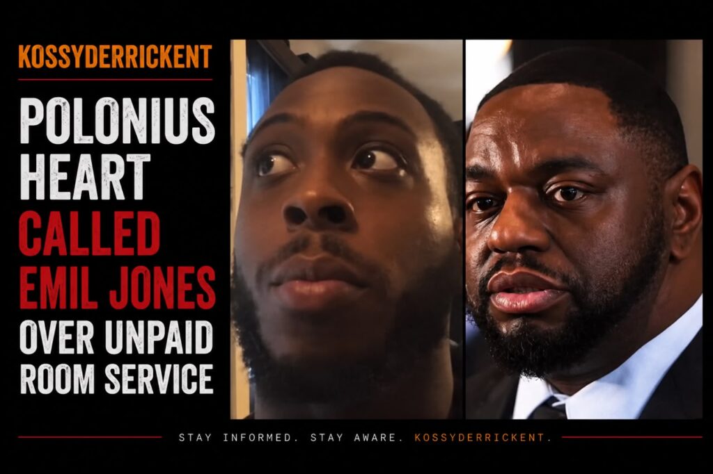 Polonius Heart called Emil Jones over unpaid room service