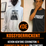Kevon Ken’Dre Covington is currently on the run on Concord road as police are searching 