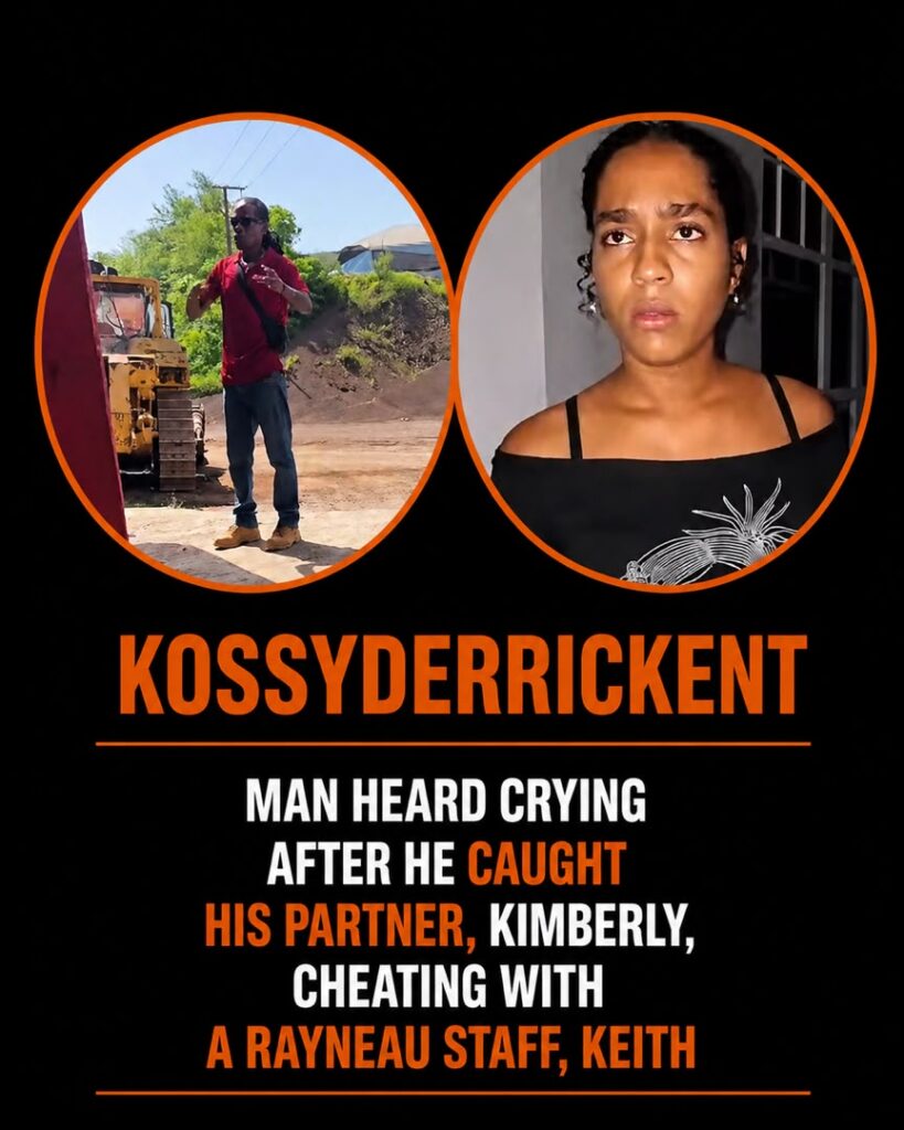 Man heard crying after he caught his partner, Kimberly, cheating with a Rayneau staff, Keith
