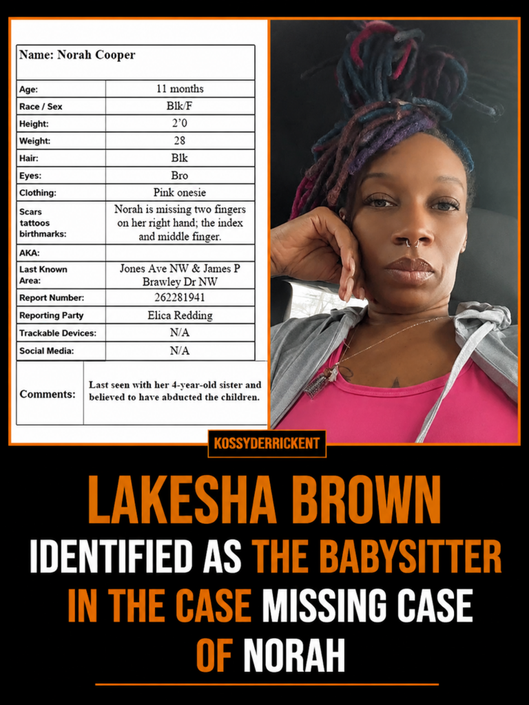Lakesha Brown identified as the babysitter in the case missing case of Norah