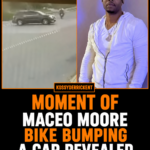 Moment of Maceo Moore bike bumping a car revealed in new footage