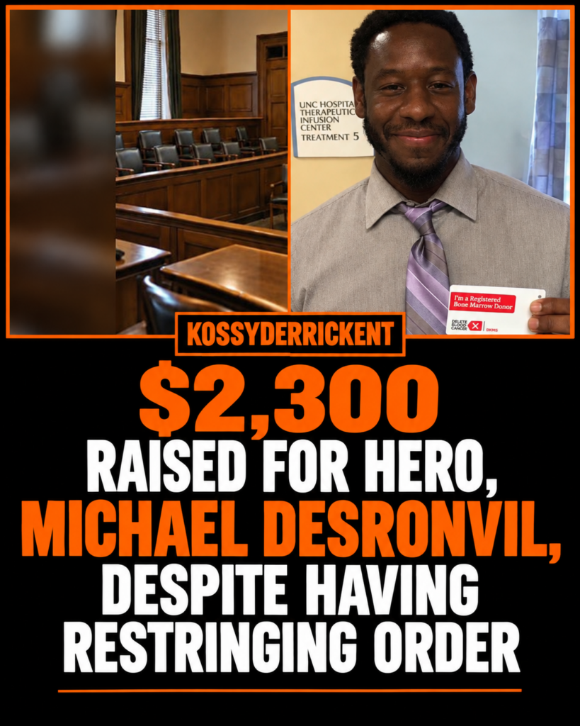 $2,300 raised for hero, Michael Desronvil, despite having restringing order