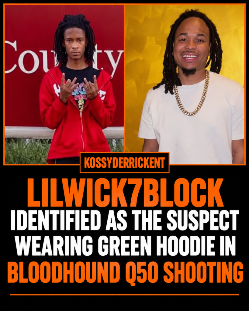 Lilwick7block identified as the suspect wearing green hoodie in Bloodhound Q50 shooting