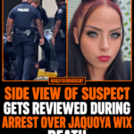 Side view of suspect gets reviewed during arrest over Jaquoya Wix death
