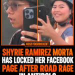 Shyrie Ramirez Morta has locked her Facebook page after road rage in Antipolo