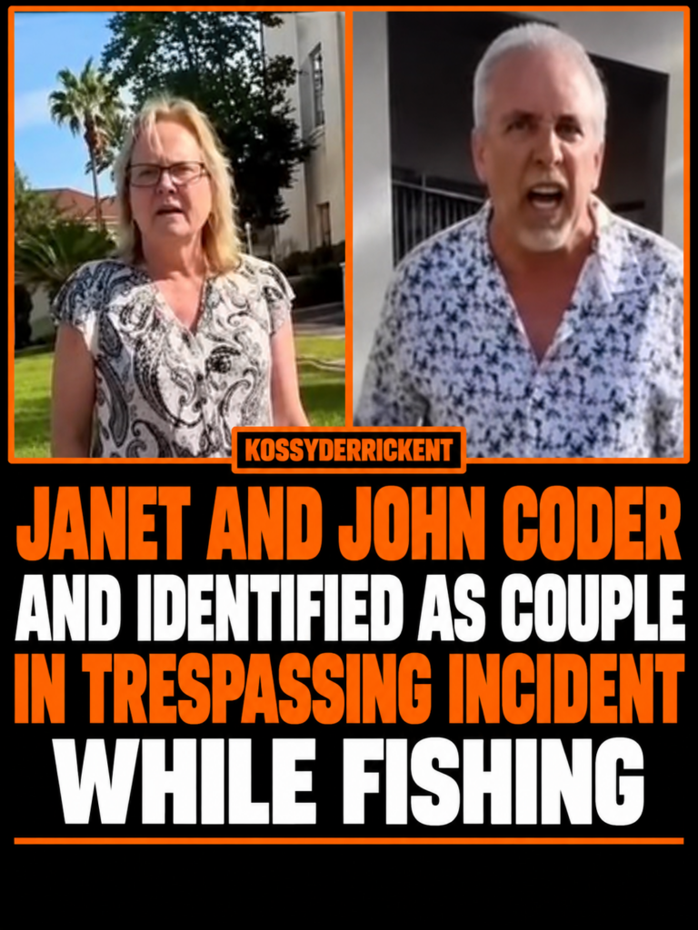 Janet and John Coder and identified as couple in trespassing incident while fishing